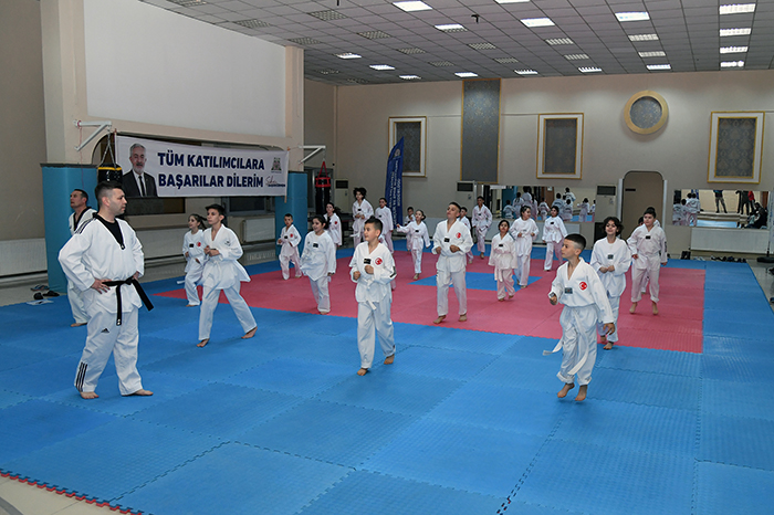 Taekwondo kuşak sınavı yapıldı