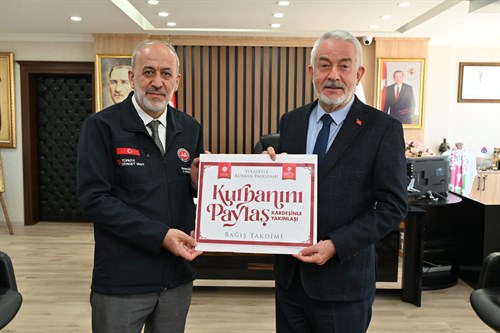 Başkan Başdeğirmen kurbanını Filistin’e bağışladı
